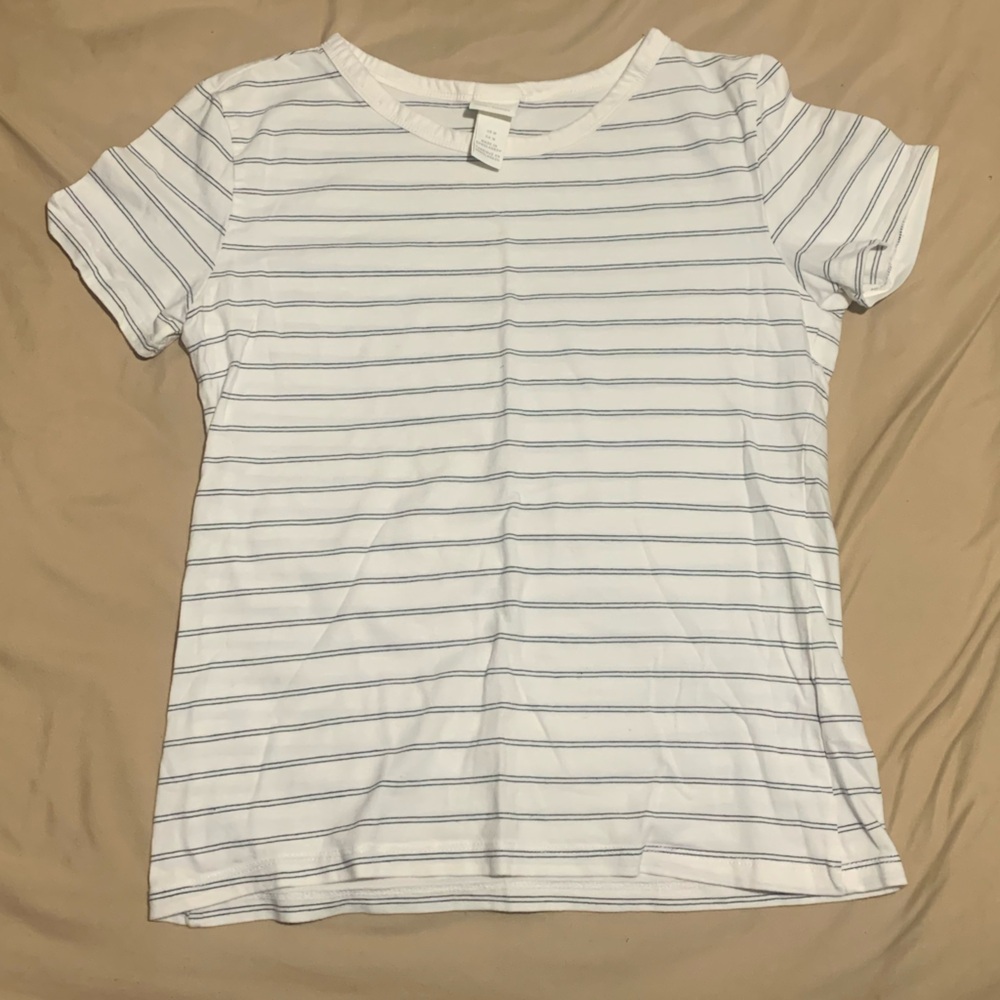 H&M Striped Short Sleeve Tee